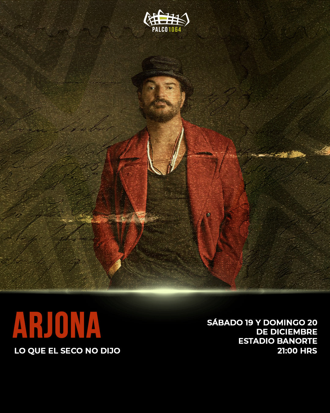 Ricardo Arjona (19 de Diciembre 2026) Día 1