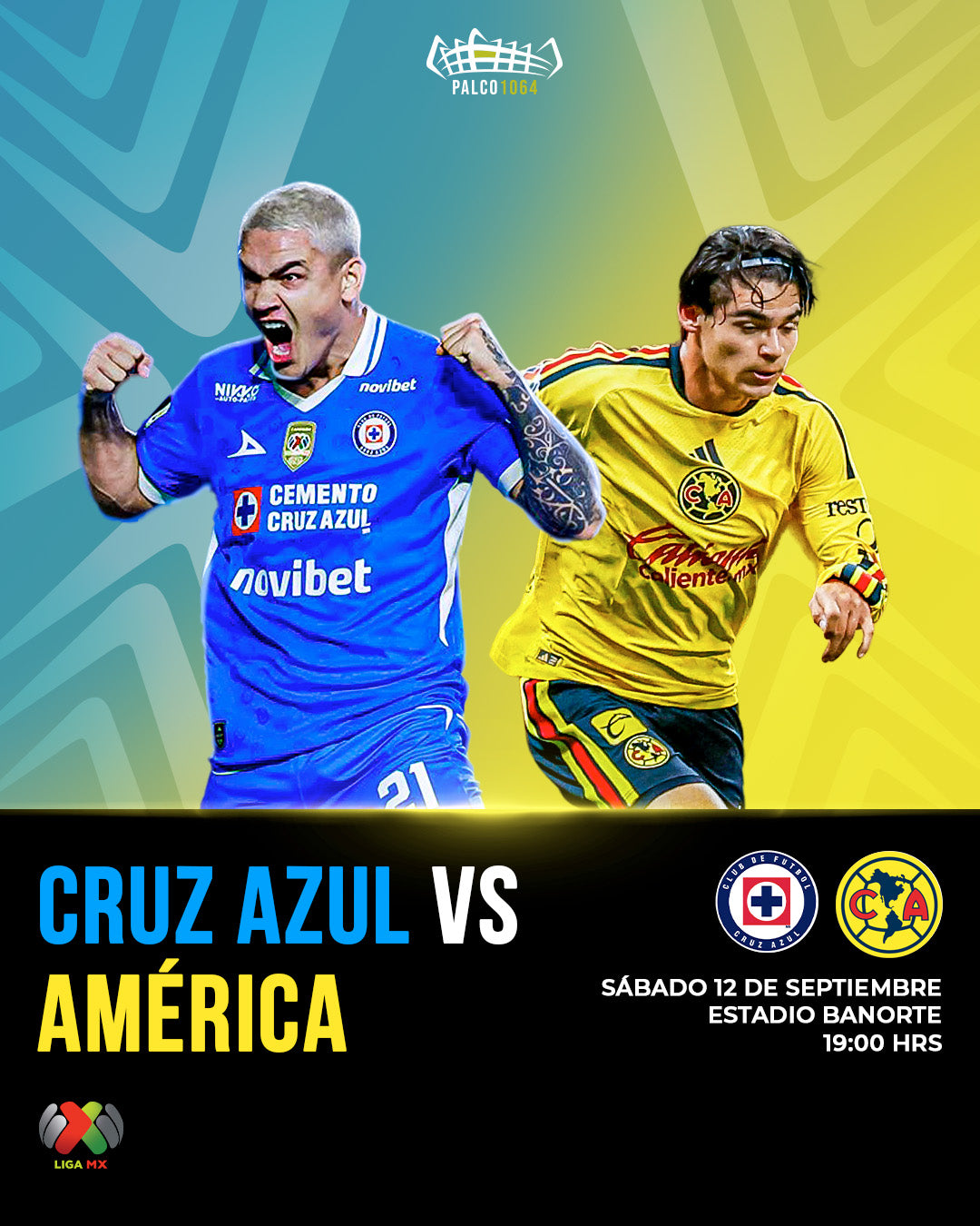 12 SEP, 2026 - Cruz Azul VS América (Liga MX)