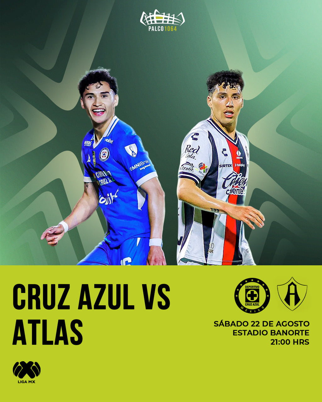 23 AGO, 2026 - Cruz Azul VS Atlas (Liga MX)